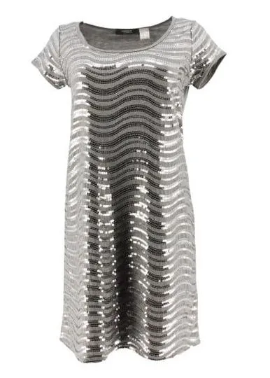 Robe manches courtes-La Redoute--Gris-42 - L-Féminin