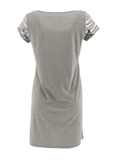 Robe manches courtes-La Redoute--Gris-42 - L-Féminin
