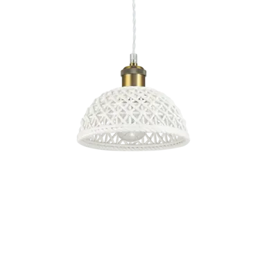 Suspension design Ideal lux Lugano Blanc Céramique