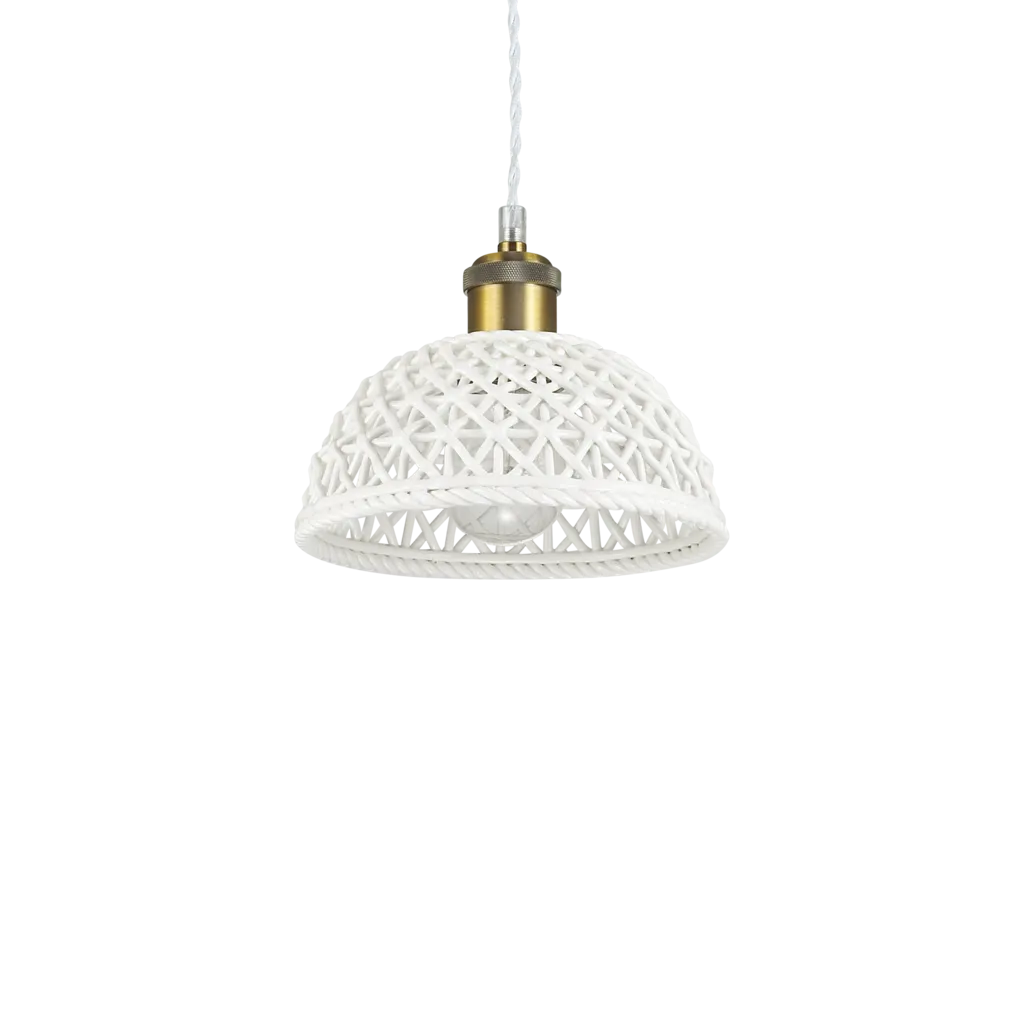 Suspension design Ideal lux Lugano Blanc Céramique